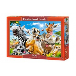 CASTORLAND puzzle 500 dílků - Africké selfie