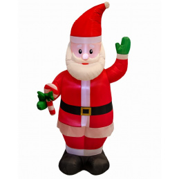 Nafukovací Santa Claus s LED osvětlením - 215 cm