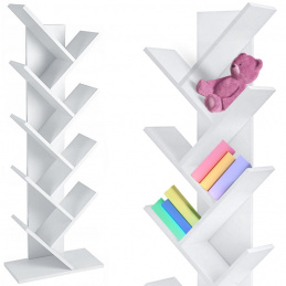 Stojan na knihy bílý 152 cm