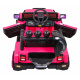 Terénní auto Full Time 4WD pro děti Růžová + pohon 4x4 + dálkové ovládání + LED audio + úložný prostor
