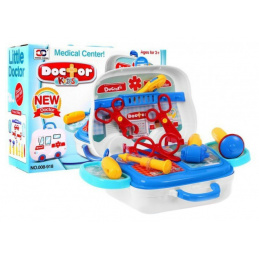 Doktorská sada + kufřík na sanitku pro děti 3+ Přenosná hračka + příslušenství k doktorskému vybavení