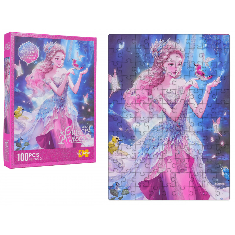 Sada Puzzle 100 ks. Princezna Růžová