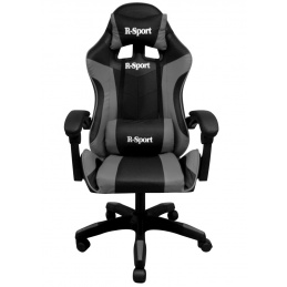 Herní křeslo K3 R-Sport ŠEDO-ČERNÉ pro hráče + masážní přístroj