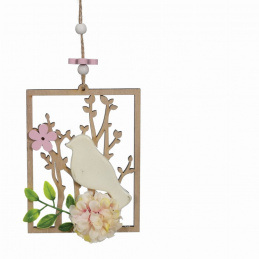 Dřevěná velikonoční dekorace k zavěšení