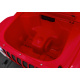 Jeep Wrangler Rubicon baterie pro děti Červená + dálkové ovládání + rádio MP3 LED + kola EVA