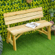 Aga Dřevěná zahradní lavice 116x56x80 cm Přírodní