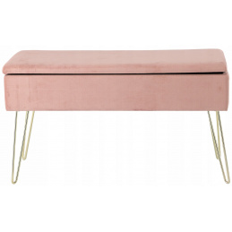 Aga Taburet s úložným prostorem Růžový