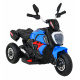 Rychlá turistická motorka na baterie pro děti Modrá + Audio + Světla + Eko kůže