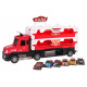 Nákladní auto s odpalovací rampou 2v1 + Příslušenství Červené