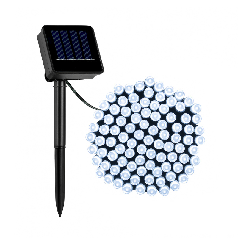 Linder Exclusiv Solární světelný řetěz 50 LED Studená bílá