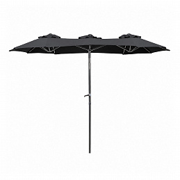 Linder Exclusiv Zahradní slunečník 300x150x220 cm Tmavě šedý