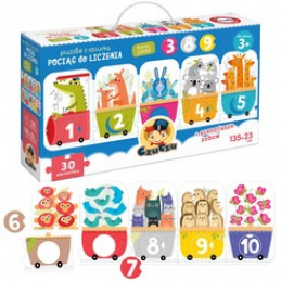 CzuCzu Puzzle s otvorem Počítací vlak ZA4073