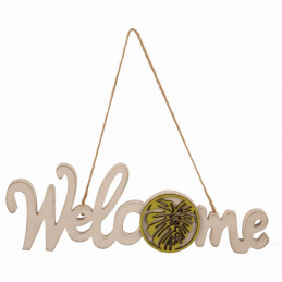 Dřevěná velikonoční dekorace k zavěšení