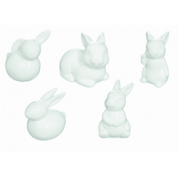 Keramický zajíček k postavení mix vzorů