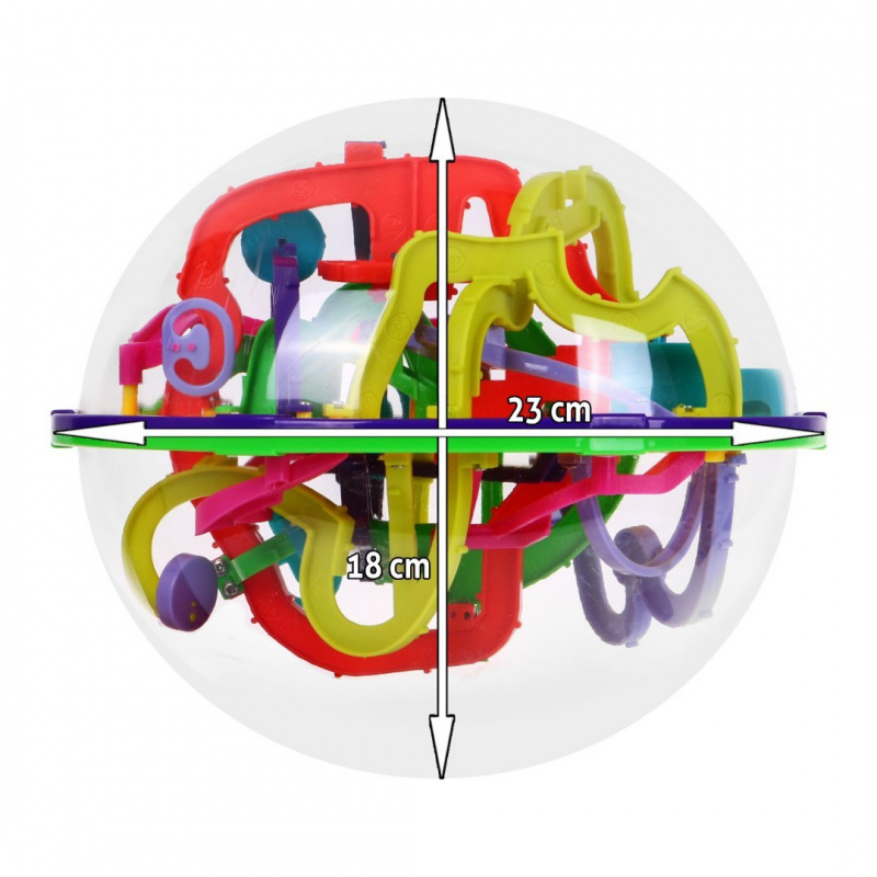 3D kulička s bludištěm pro děti 6+ Navádění kuliček + 299 fází + Logická a obratnostní hra