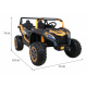 Buggy ATV Racing pro 2 děti Gold + pohon 4x4 + dálkové ovládání + pomalý start + MP3 LED
