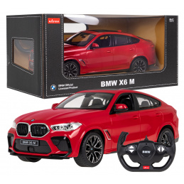 BMW X6 M červený RASTAR model 1:14 Dálkově ovládané auto + 2,4 GHz dálkové ovládání