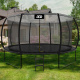 Aga SPORT EXCLUSIVE Trampolína 430 cm Černá + ochranná síť + žebřík