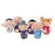 Sada maňásků veselá rodinka 6 ks Kruzzel 5957