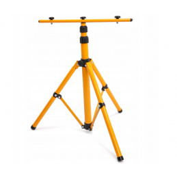 Stativ na reflektor dvojitý - žlutý - 140cm