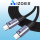 Kabel USB Typ-C PD, 2m černý Izoxis 18927