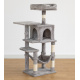 Aga Škrabadlo pro kočky 36x46x110 cm Šedé
