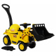 Kočárek Baby Bulldozer + stěhovací kyblík + klakson + úložný koutek + přilba