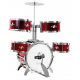 5 bubnů Percussion pro děti 5+ Hudební nástroj Stolička + činel + 2 paličky 9 el.