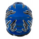 Enduro motocyklová helma modrá L