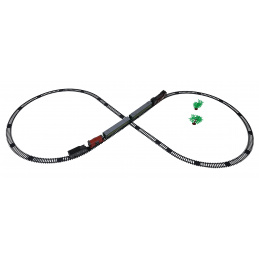 Retro vláček s funkcí světel, zvuku a kouře 216 cm