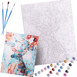 Aga Malování podle čísel 40x50cm květinový jelen