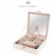 Luxusní šperkovnice se zrcadlem bílá Beautylushh