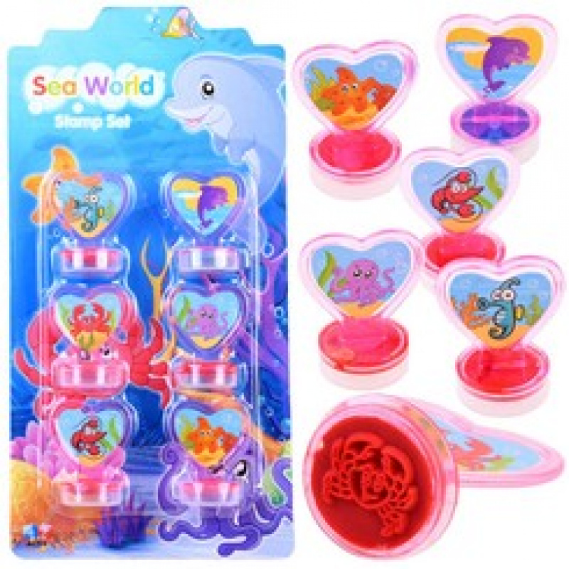 Sada razítek 6 ks Mořští živočichové ZA3979