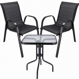 Zahradní nábytek FIESTA - stůl, 2 křesla