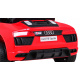 Audi R8 na baterie pro děti Červená + Dálkové ovládání + EVA + Pomalý start + MP3 LED