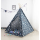 Aga4Kids Dětské Teepee Hvězdy Tmavě modrá