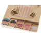 Aga Dřevěné puzzle Montessori části těla Chlapec