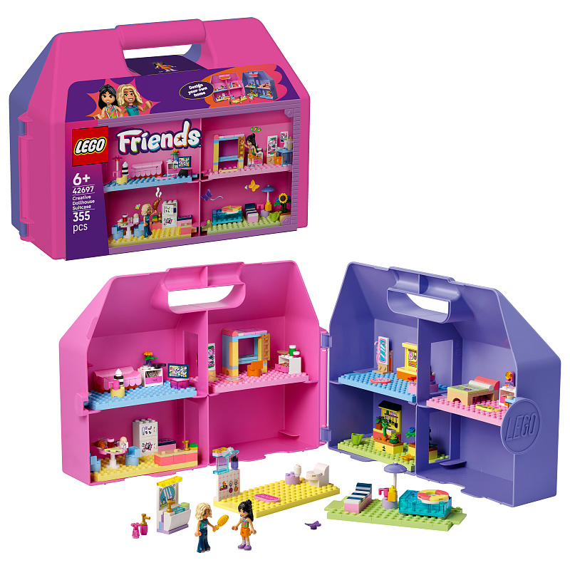 LEGO® Friends 42697 Kreativní kufřík a domek pro panenky