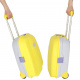 Dětský cestovní kufr na kolečkách, příruční zavazadlo žlutý