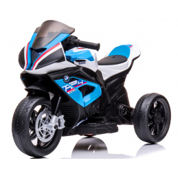 Motocykl BMW HP4 modrý, motocykl na lithiovo-iontovou baterii