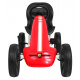ABARTH šlapací motokára pro děti Červená + EVA kola + ruční brzda + volnoběh
