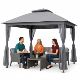 Antracitový zahradní pavilon