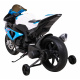Dětská bateriová motorka BMW HP4 Modrá + pomocná kolečka + pomalý start + EVA + MP3 LED