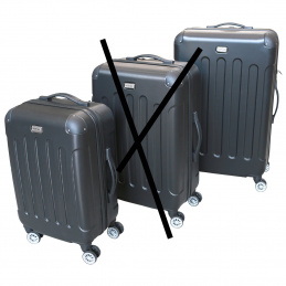 Sada kufrů Linder Exclusiv LUXURY vel. S,L Black 2CZ021