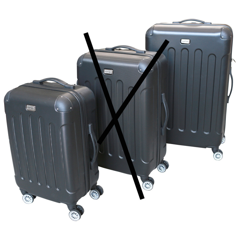 Sada kufrů Linder Exclusiv LUXURY vel. S,L Black 2CZ021