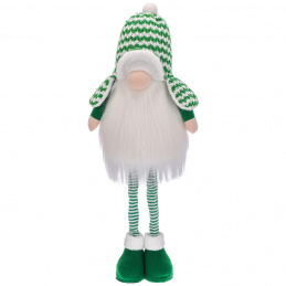 Vánoční skřítek teleskopické nohy svítící - 87 cm