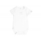 BAMBOOM Bambusové body s krátkým rukávem 12-18m Bílé