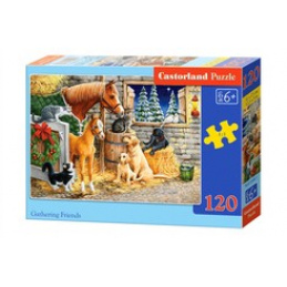 CASTORLAND Puzzle 120 dílků - Shromažďování přátel