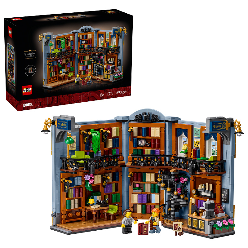 LEGO® Icons 11379 Knižní zarážka: Knihkupectví