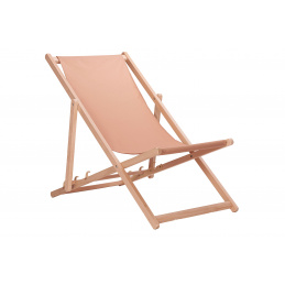 Aga Dřevěné skládací lehátko Světle hnědé
